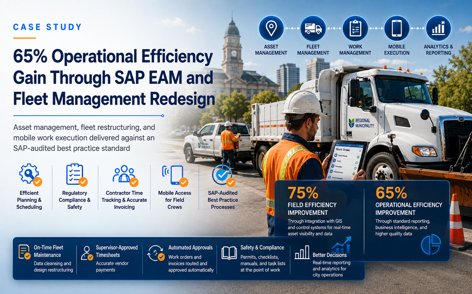 65% Operational Efficiency Gain Through SAP EAM and Fleet Management Redesign